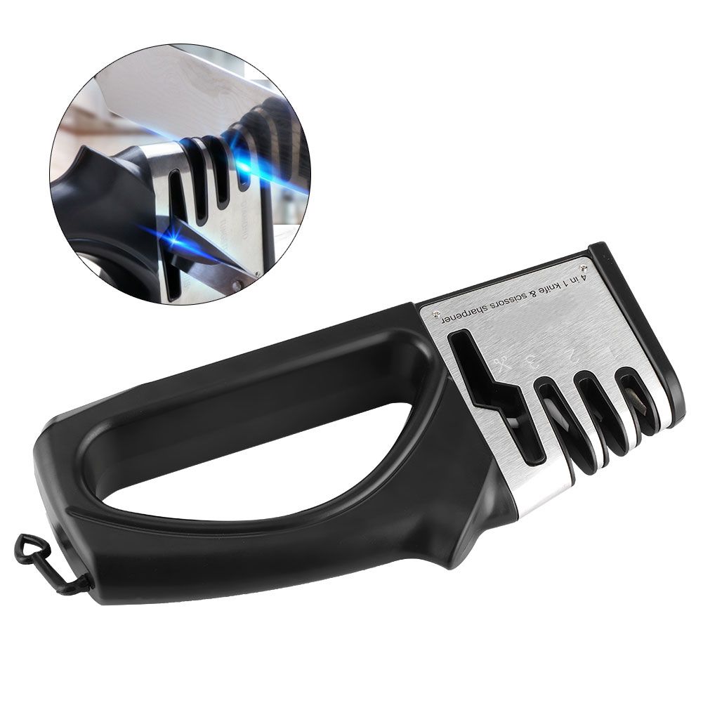 4‑in‑1 Household 4 Stage Fixed Angle Knife Sharpener Sharpening Grinder view 9