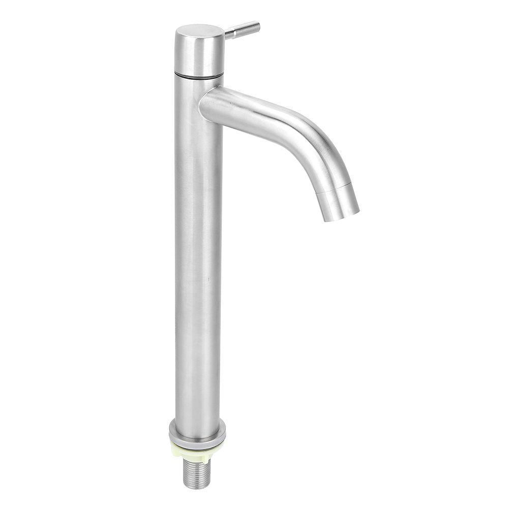 G1/2in Thread Stainless Steel Single Cold Sink Faucet Washbasin Water Tap for view 3