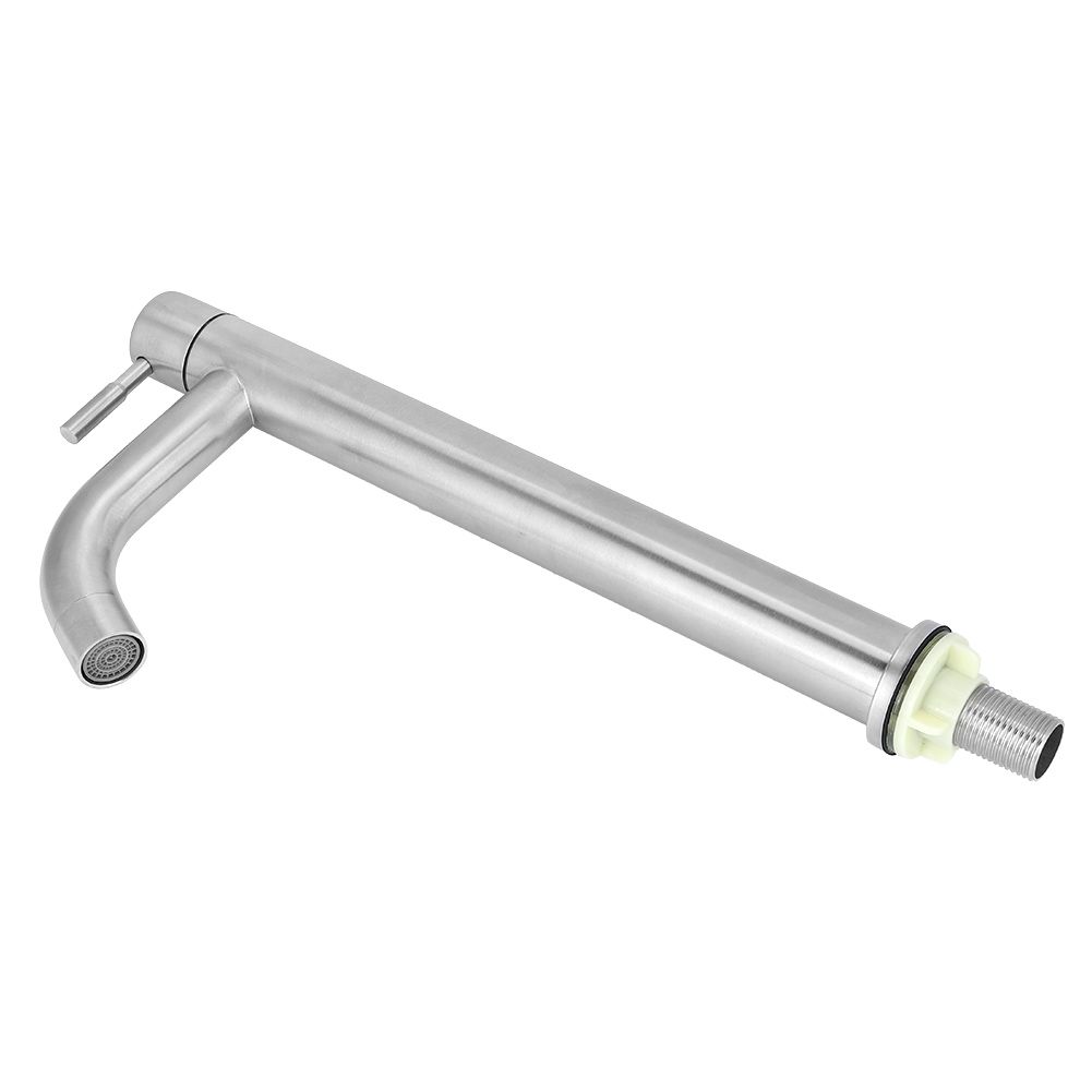 G1/2in Thread Stainless Steel Single Cold Sink Faucet Washbasin Water Tap for view 7