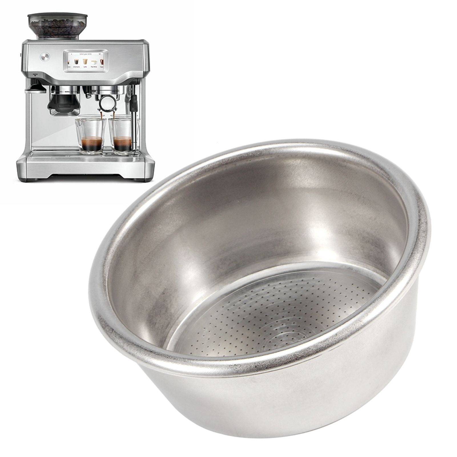 54mm Stainless Steel Coffee Filter NonPressurized Filter Basket Fit for view 8