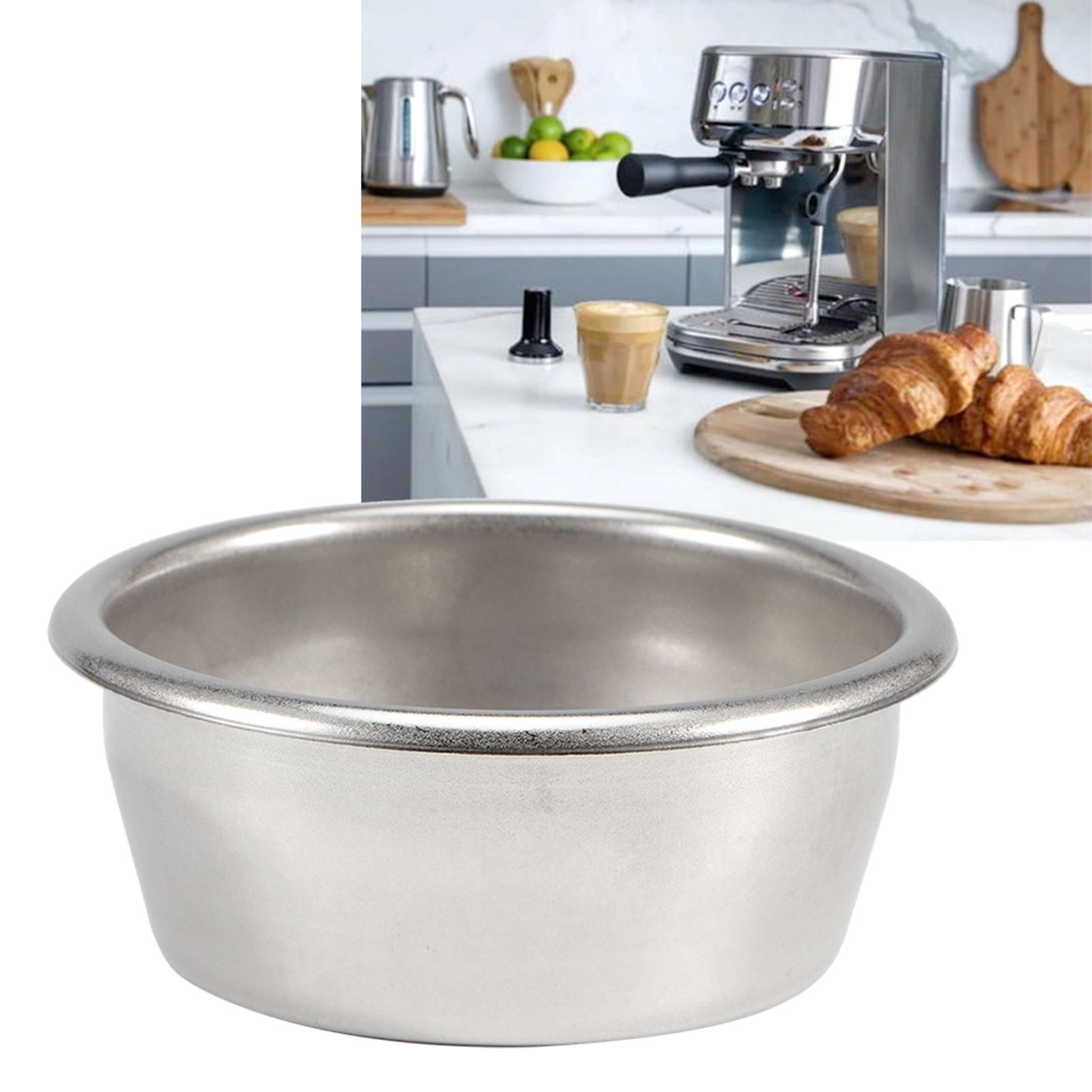 54mm Stainless Steel Coffee Filter NonPressurized Filter Basket Fit for view 9