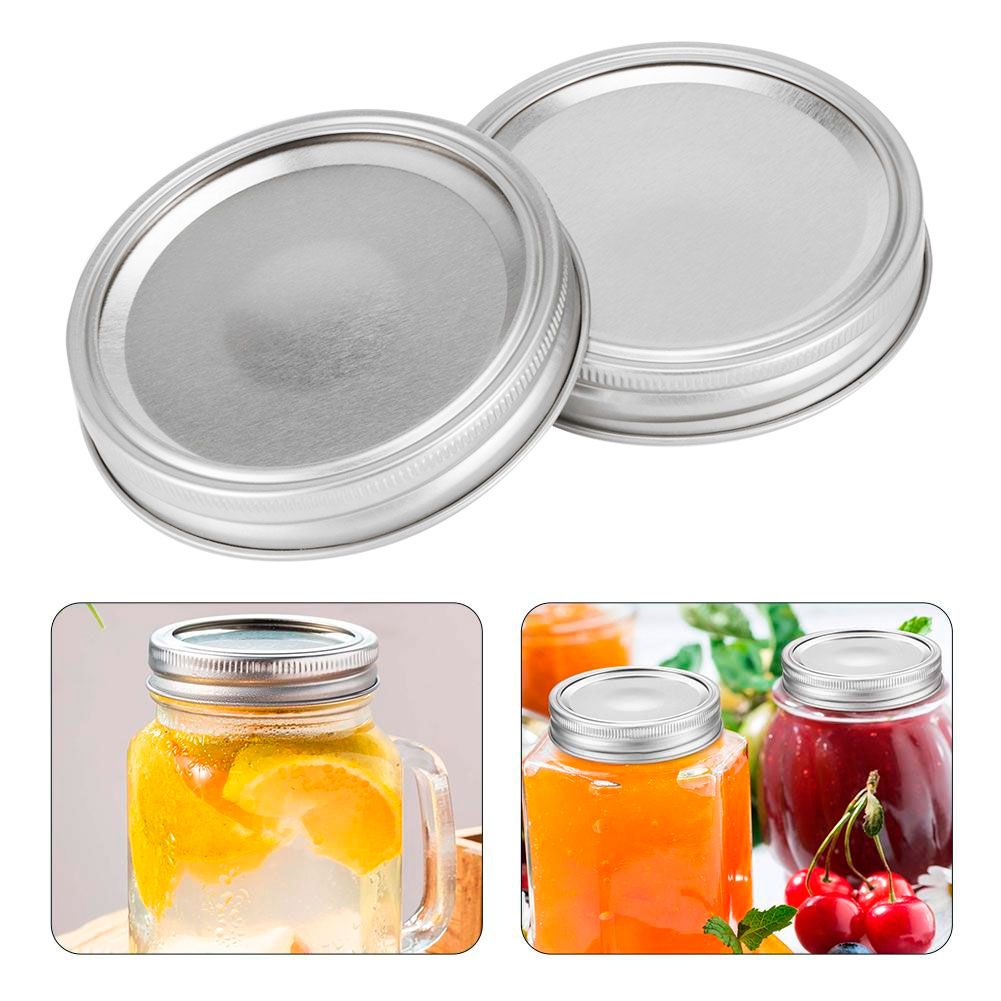 Stainless Steel SplitType Mini Glass Jar Lids Container Sealing Cover for view 10