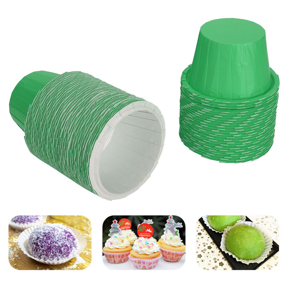 100Pcs DIY Paper Cake Cup Muffin Cupcake Dessert Wrapper Liners Kitchen Baking view 9