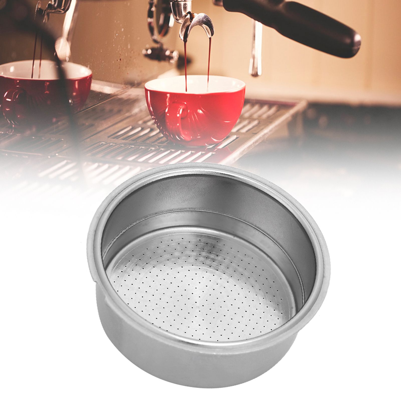 Double Layer Stainless Steel Coffee Filter Basket with Locking Snap Coffee view 10