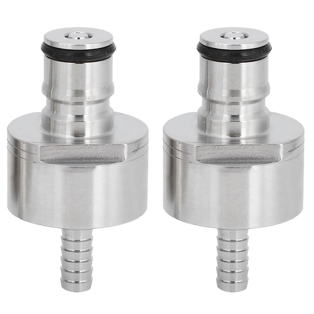 2Pcs Stainless Steel Carbonation Cap with 5/16in Barb Ball Lock Type Fit Soft view 2