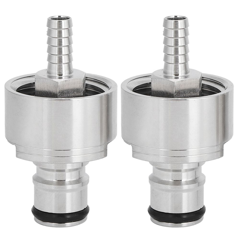 2Pcs Stainless Steel Carbonation Cap with 5/16in Barb Ball Lock Type Fit Soft view 3