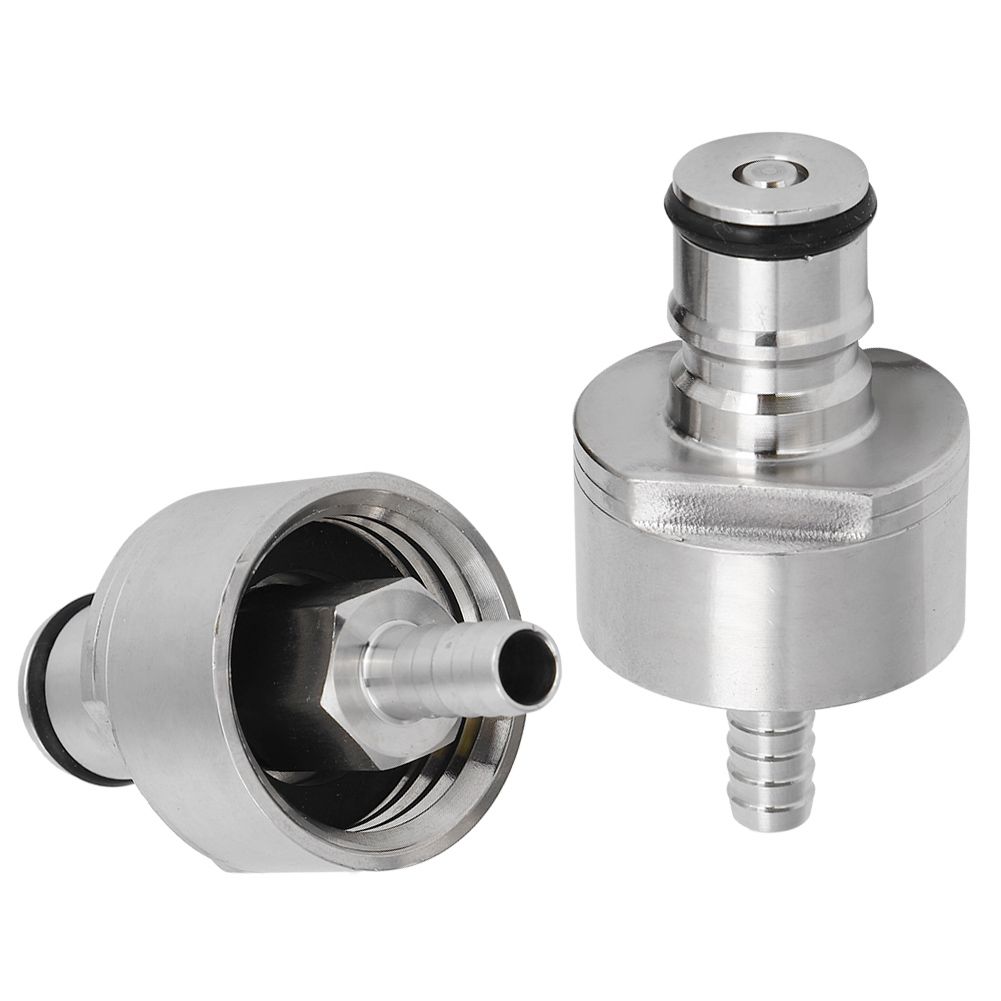 2Pcs Stainless Steel Carbonation Cap with 5/16in Barb Ball Lock Type Fit Soft view 5