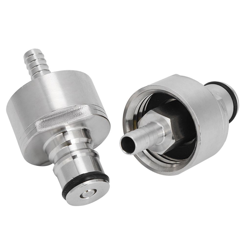 2Pcs Stainless Steel Carbonation Cap with 5/16in Barb Ball Lock Type Fit Soft view 6