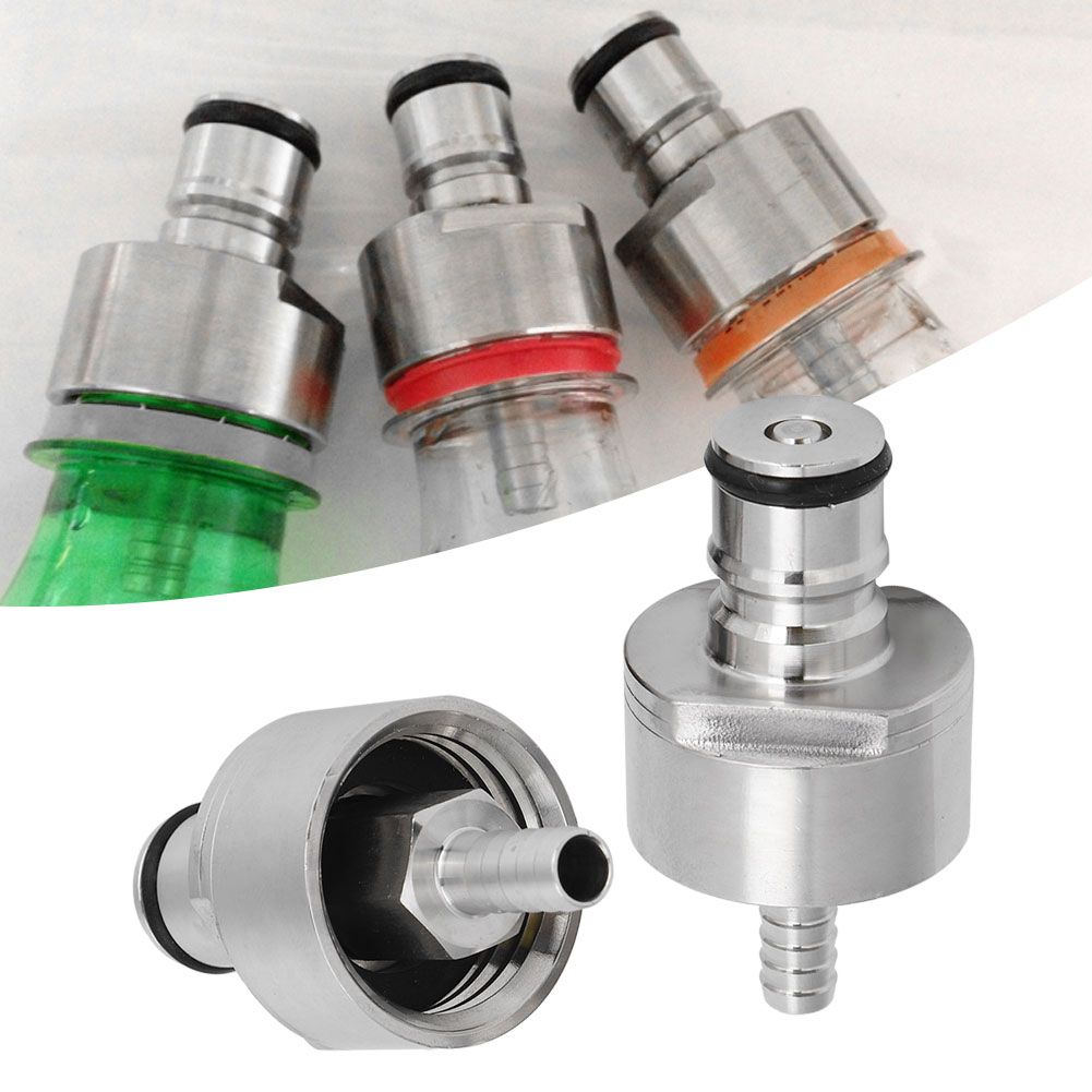 2Pcs Stainless Steel Carbonation Cap with 5/16in Barb Ball Lock Type Fit Soft view 10