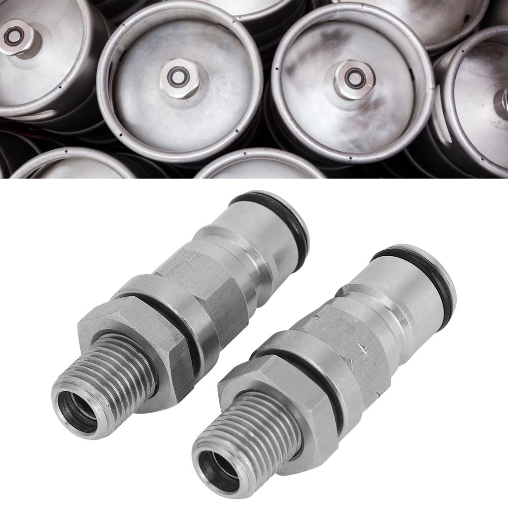 304 Stainless Steel Beer Keg Ball Lock Adapter Post Pressure Relief Valve view 10