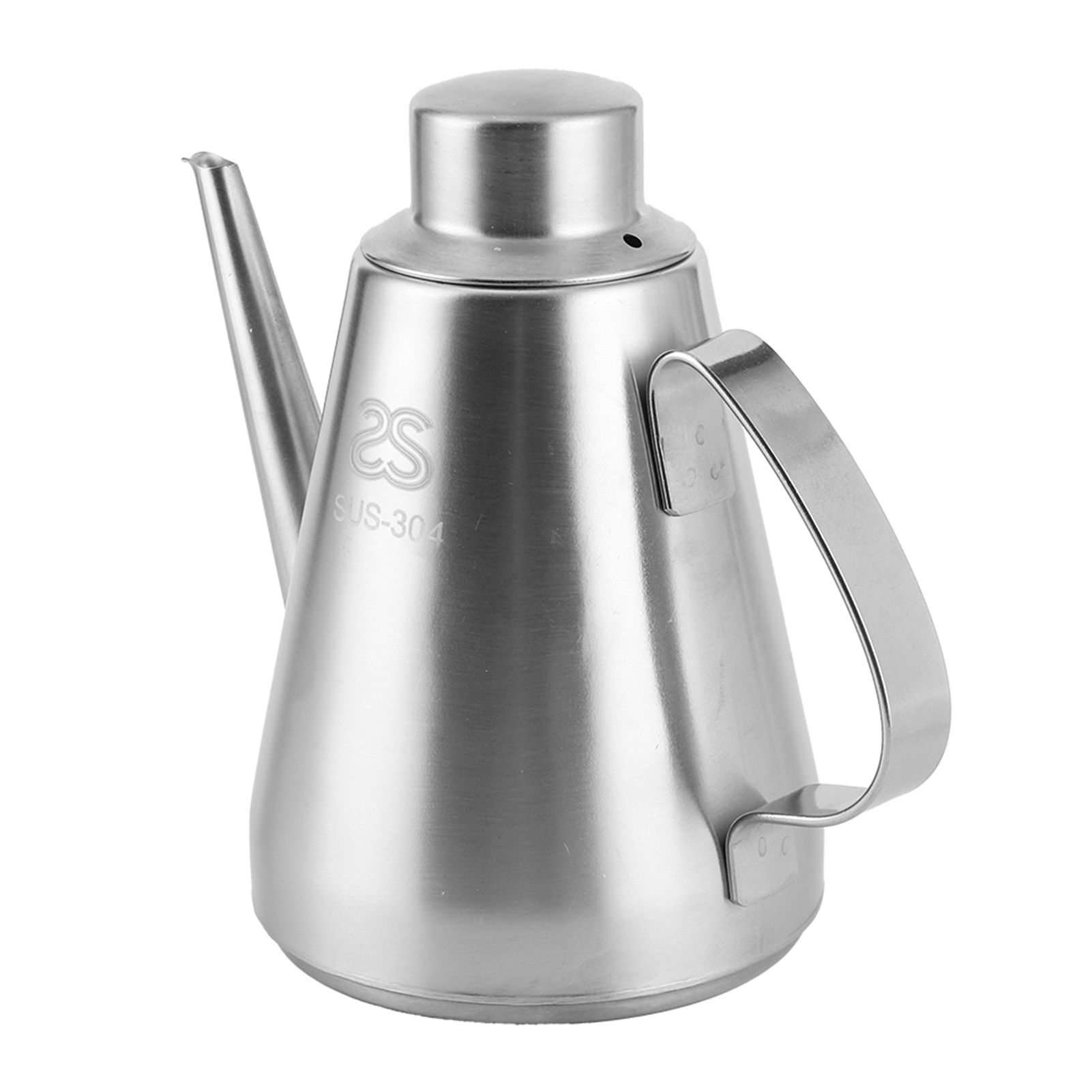 Stainless Steel Household Kitchen Handle Oil Pot Bottle Storage Container with