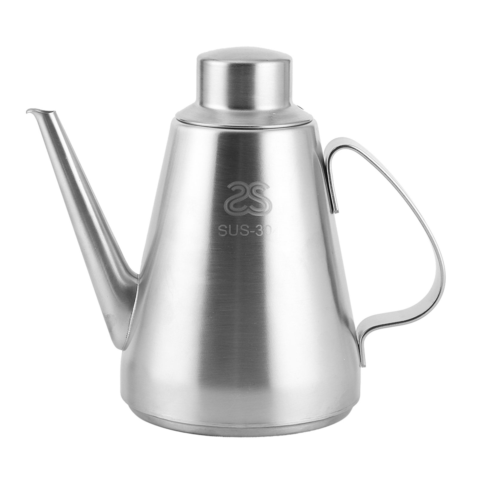 Stainless Steel Household Kitchen Handle Oil Pot Bottle Storage Container with view 2