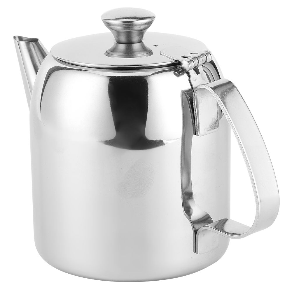 Coffee Pot Teapot Stainless Steel Kettle Cold Water Jug Short Spout for Hotel view 3