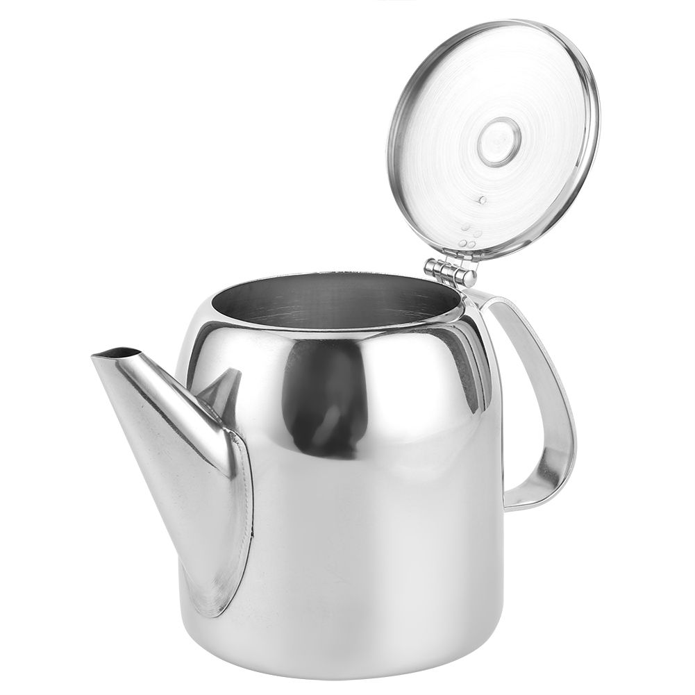 Coffee Pot Teapot Stainless Steel Kettle Cold Water Jug Short Spout for Hotel view 4