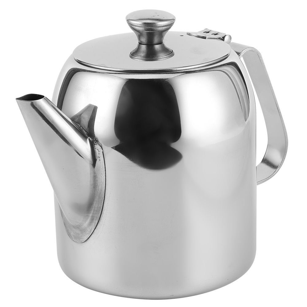 Coffee Pot Teapot Stainless Steel Kettle Cold Water Jug Short Spout for Hotel