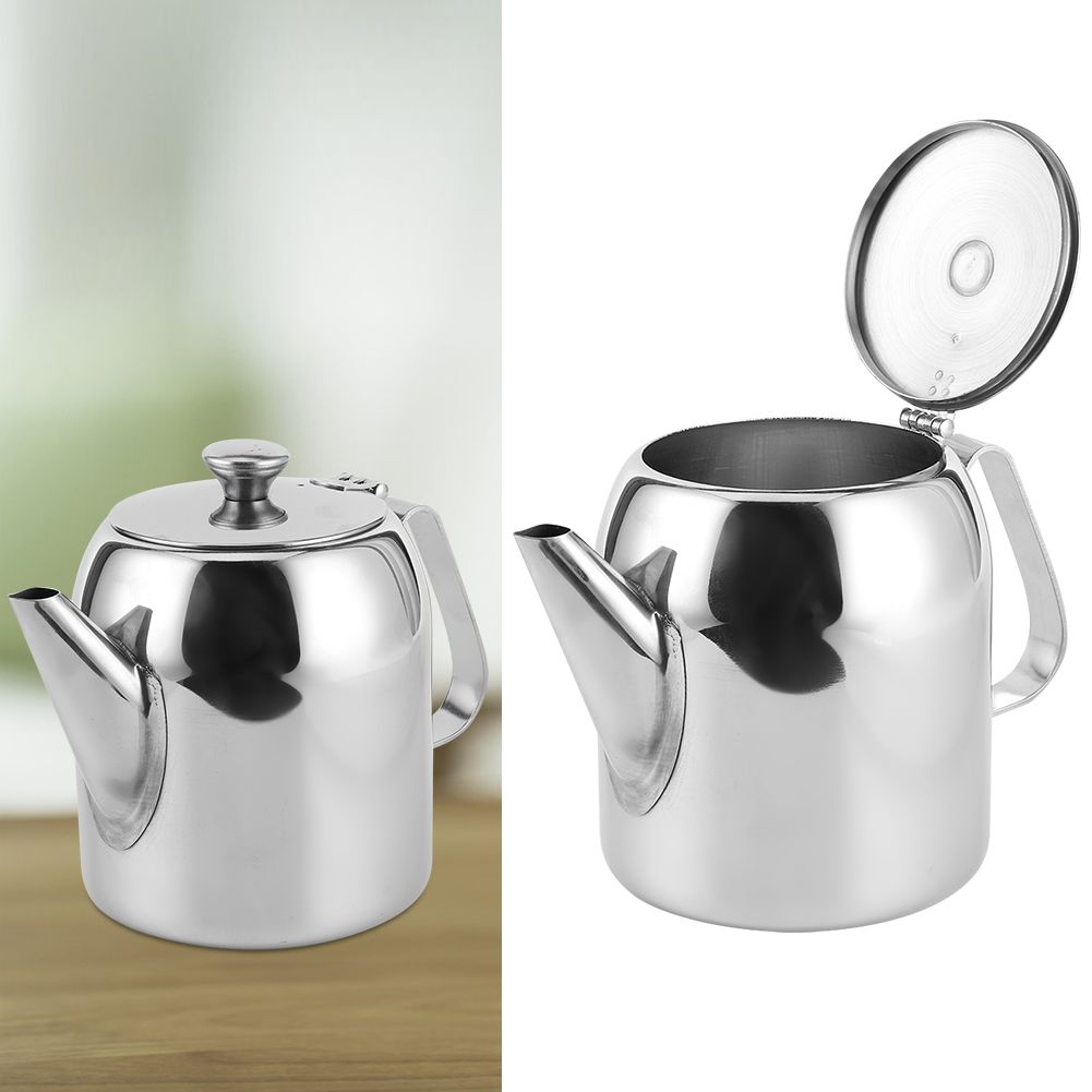 Coffee Pot Teapot Stainless Steel Kettle Cold Water Jug Short Spout for Hotel view 10