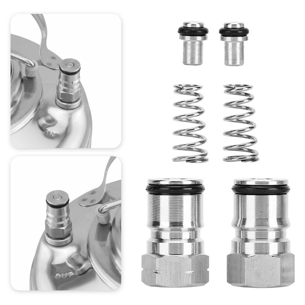 Ball Lock Keg Post Parts Stainless Steel Poppets Springs Gas Liquid 19/32in‑18 view 10