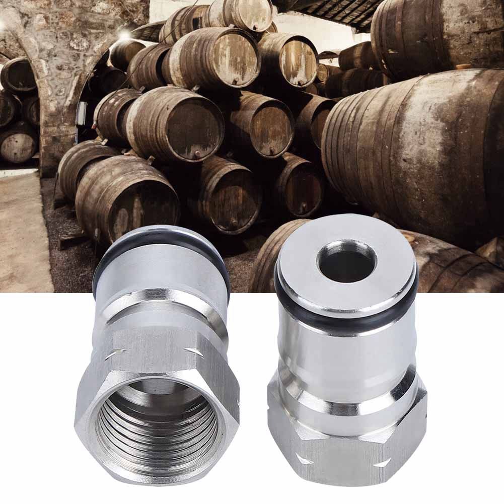 304 Stainless Steel Homebrew Keg Ball Lock Post Connector Adapter 9/16in‑18 view 9