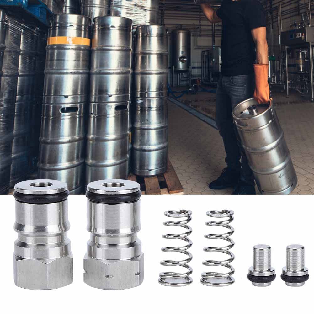 304 Stainless Steel Homebrew Keg Ball Lock Post Connector Adapter 9/16in‑18 view 10