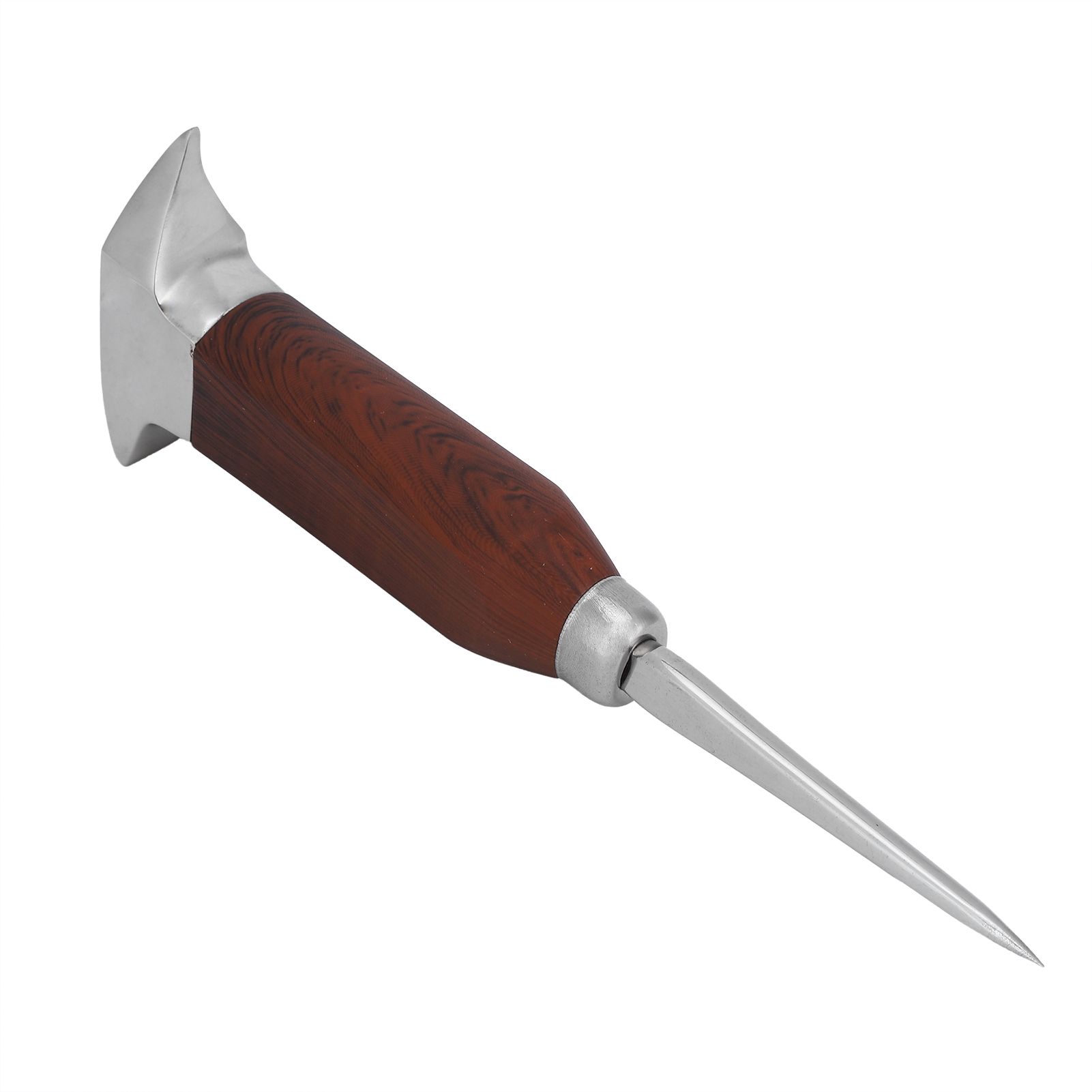 Ice Pick Stainless Steel Ice Pick with Wood Handle Bartender Tool for Bars view 3