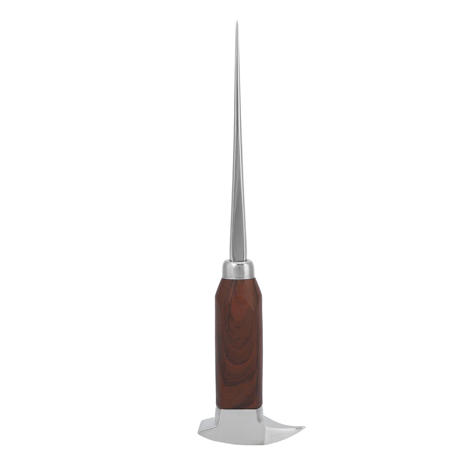 Ice Pick Stainless Steel Ice Pick with Wood Handle Bartender Tool for Bars view 2