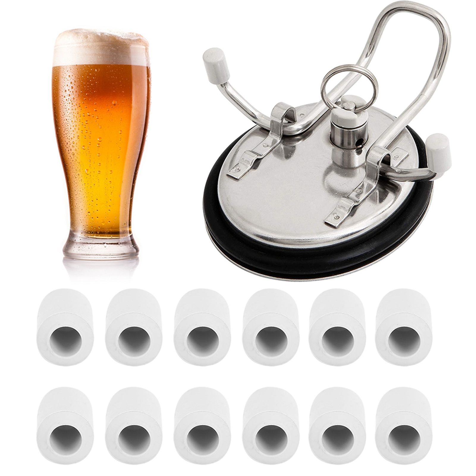 12PCS Plastic Keg Lid Feet Replacement for Homebrew Beer Keg Parts Kegging view 10