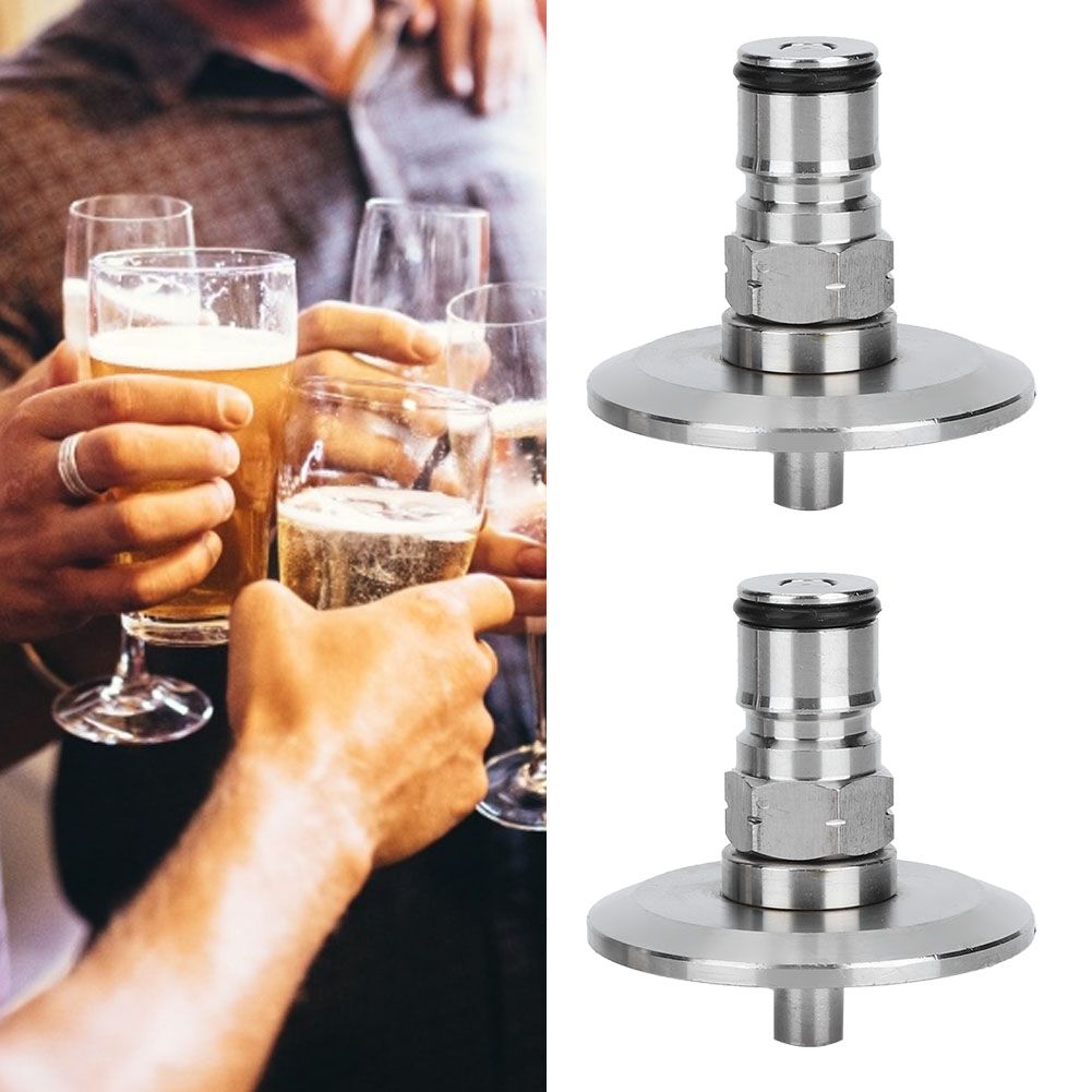 2Pcs 304 Stainless Steel Homebrew Keg 1.5in TriClamp to Ball Lock Post Adapter view 9