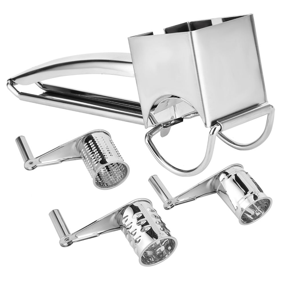 MultiFunction Stainless Steel Cheese Grater Hand Cranked Rotatable Cheese view 2