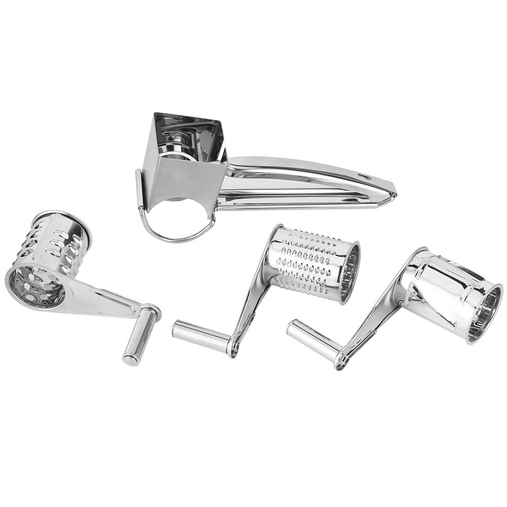 MultiFunction Stainless Steel Cheese Grater Hand Cranked Rotatable Cheese view 4