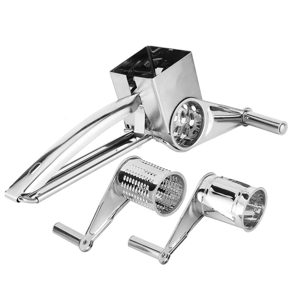 MultiFunction Stainless Steel Cheese Grater Hand Cranked Rotatable Cheese view 7