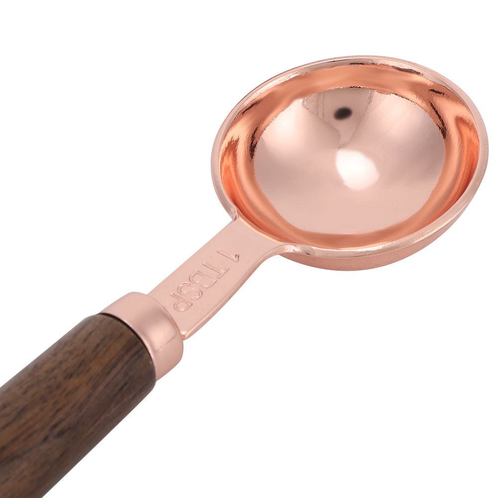 4PCS/Set Rose Gold Stainless Steel Measuring Cups Measuring Spoon for view 11