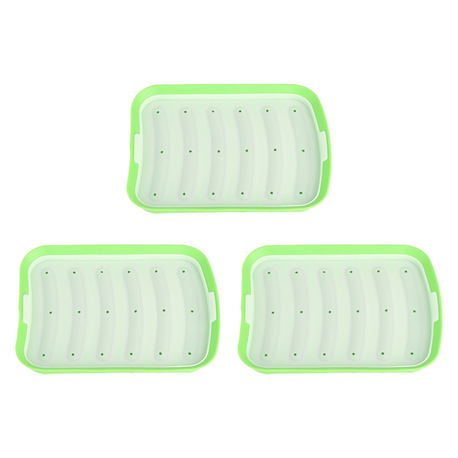 3PCS Sausage Hot Dogs Silicone Mold DIY Ham Making Mould Baby Food Supplement view 3