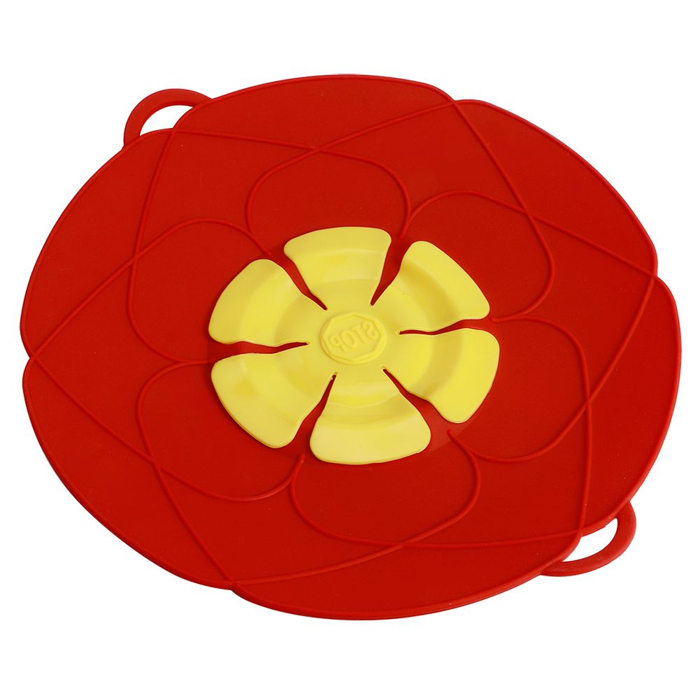 28CM Anti Overflow Dustproof Spill Stopper Silicone Pot Lid Cover Kitchen view 4