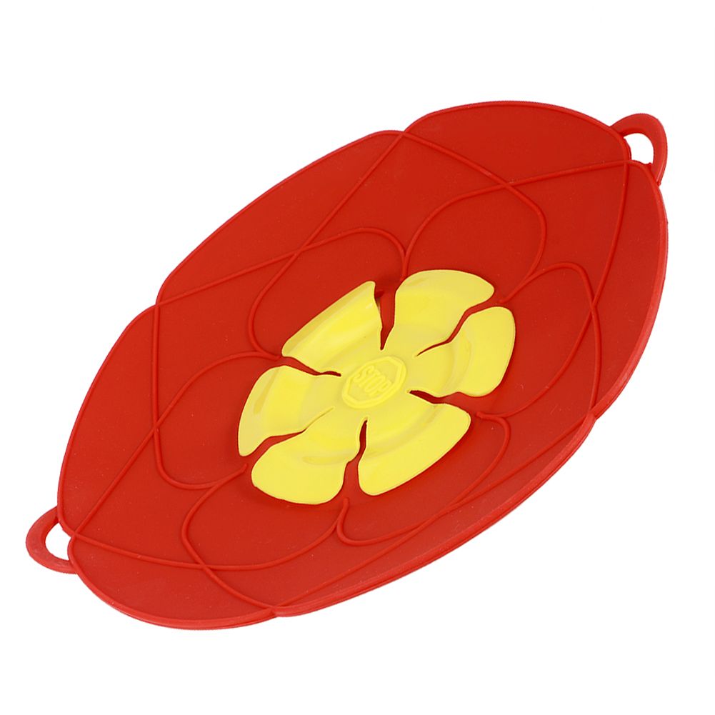 28CM Anti Overflow Dustproof Spill Stopper Silicone Pot Lid Cover Kitchen view 7