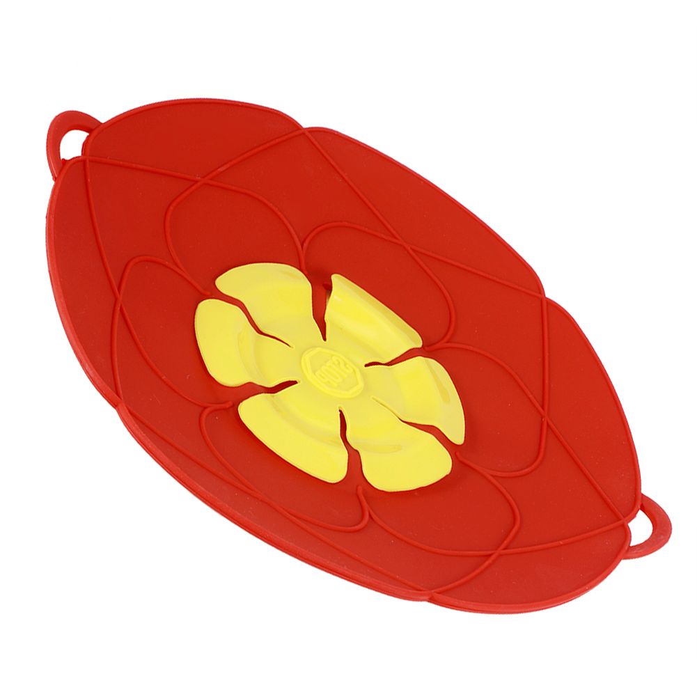 28CM Anti Overflow Dustproof Spill Stopper Silicone Pot Lid Cover Kitchen view 8