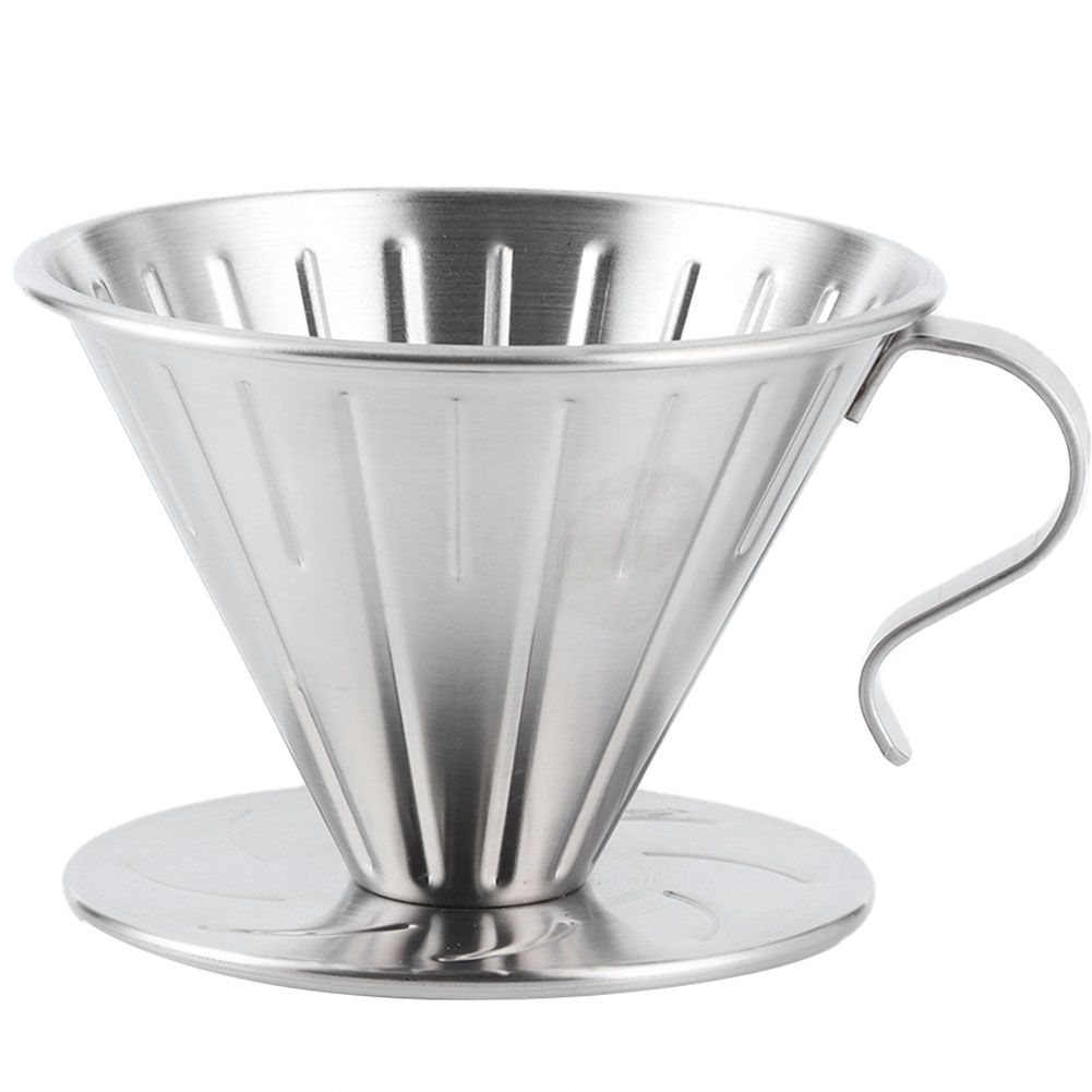 Stainless Steel Pour Over Coffee Dripper Cone Filter Cup Stand Coffee Machine view 2