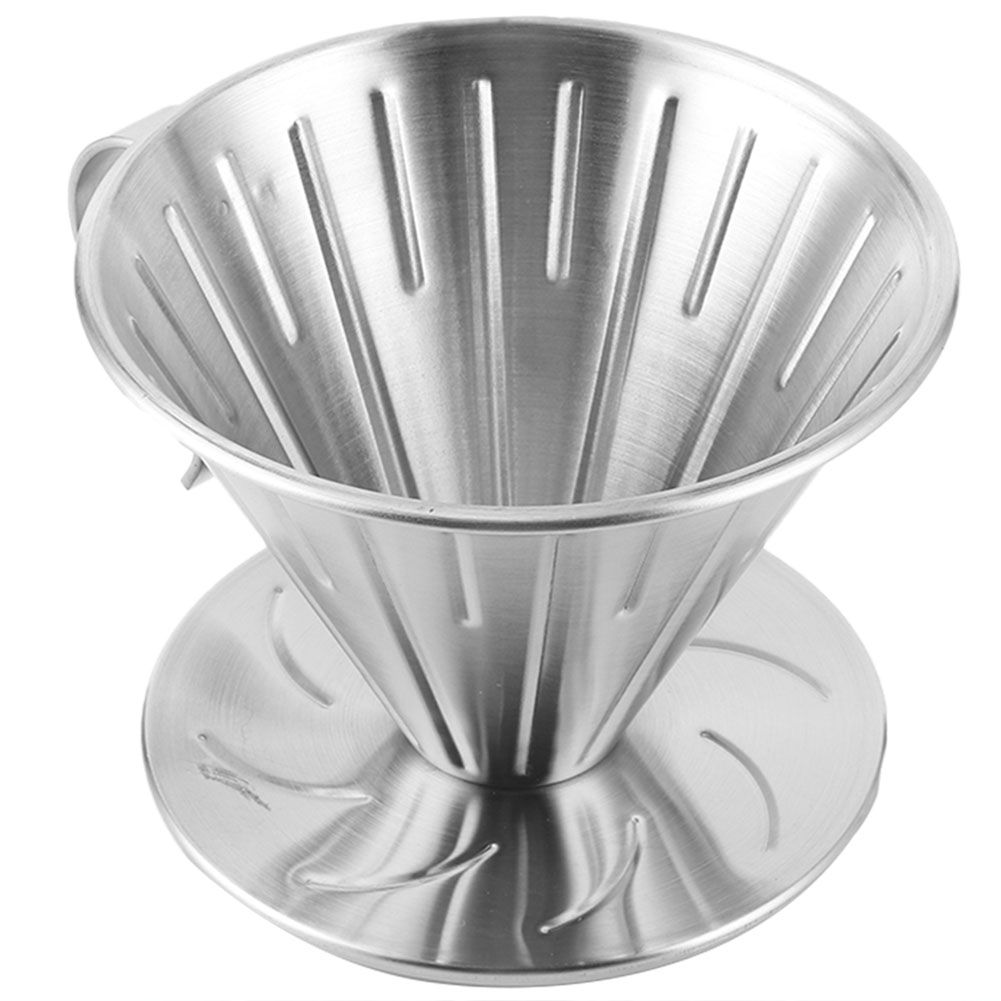 Stainless Steel Pour Over Coffee Dripper Cone Filter Cup Stand Coffee Machine view 4