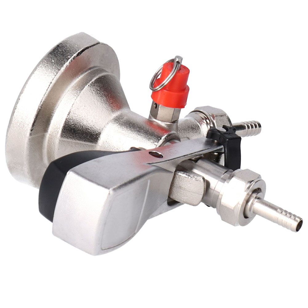 G5/8 A Type Stainless Steel Beer Keg Tap Distributor Coupler with Relief Valve view 3