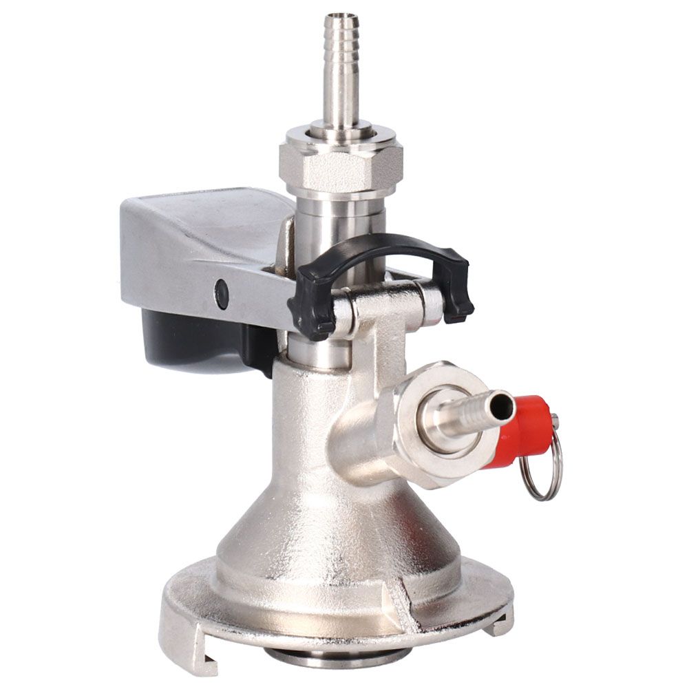 G5/8 A Type Stainless Steel Beer Keg Tap Distributor Coupler with Relief Valve view 5