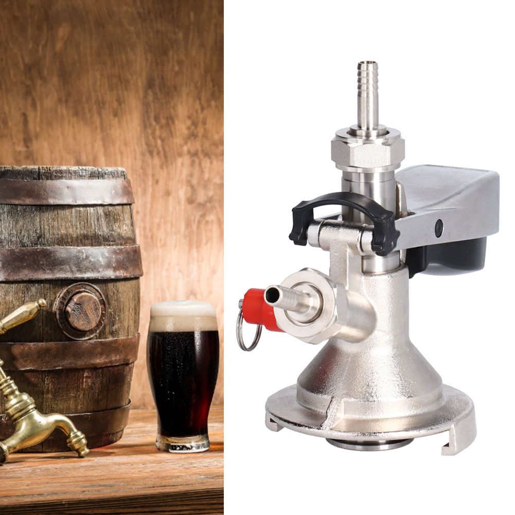 G5/8 A Type Stainless Steel Beer Keg Tap Distributor Coupler with Relief Valve view 9