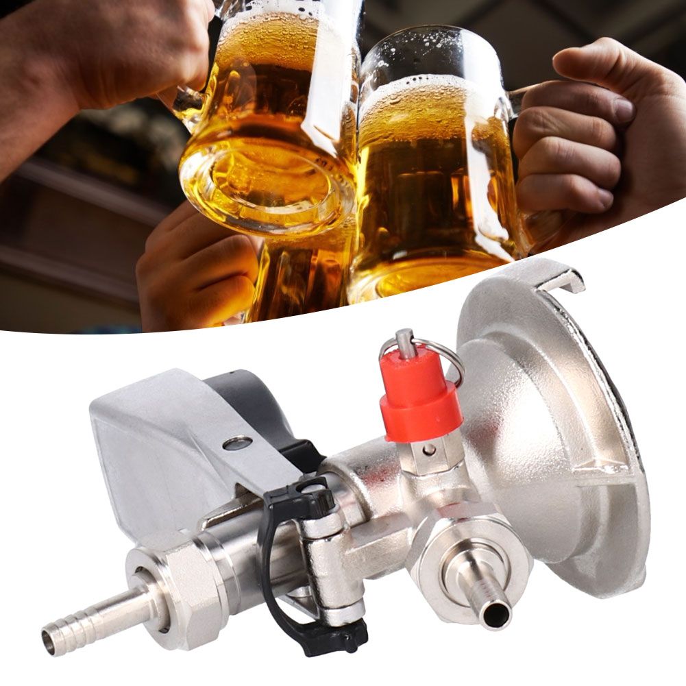 G5/8 A Type Stainless Steel Beer Keg Tap Distributor Coupler with Relief Valve view 10