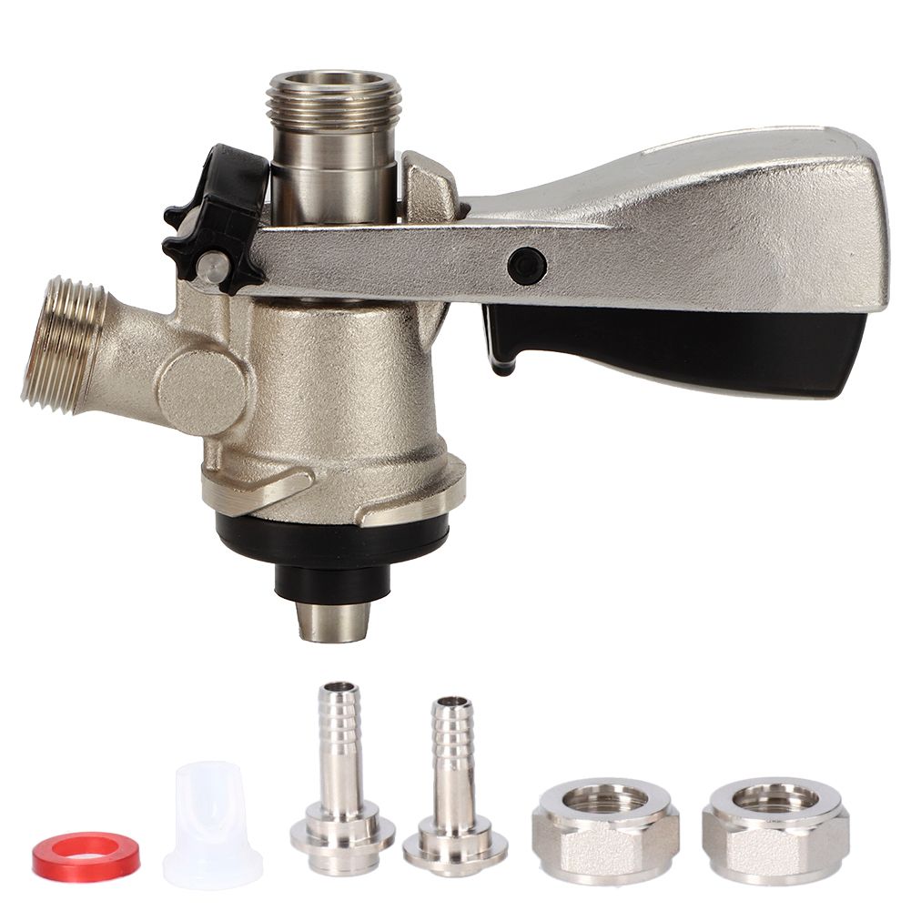 G5/8 S Type Brewing Draft Beer Keg Taps Coupler Dispenser for Home Bars Pubs view 2