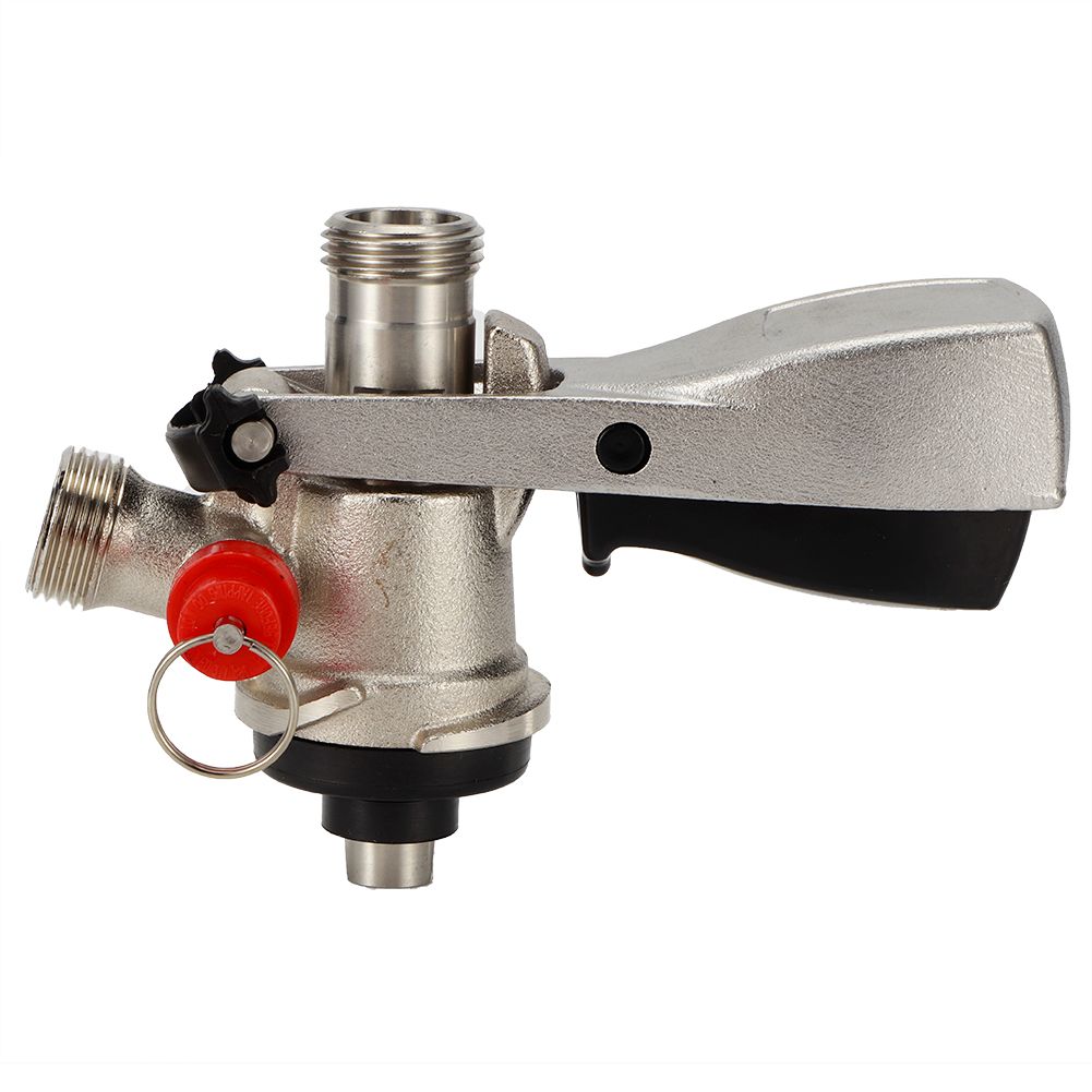 G5/8 S Type Draft Beer Keg Coupler Dispenser with Pressure Relief Valve Home