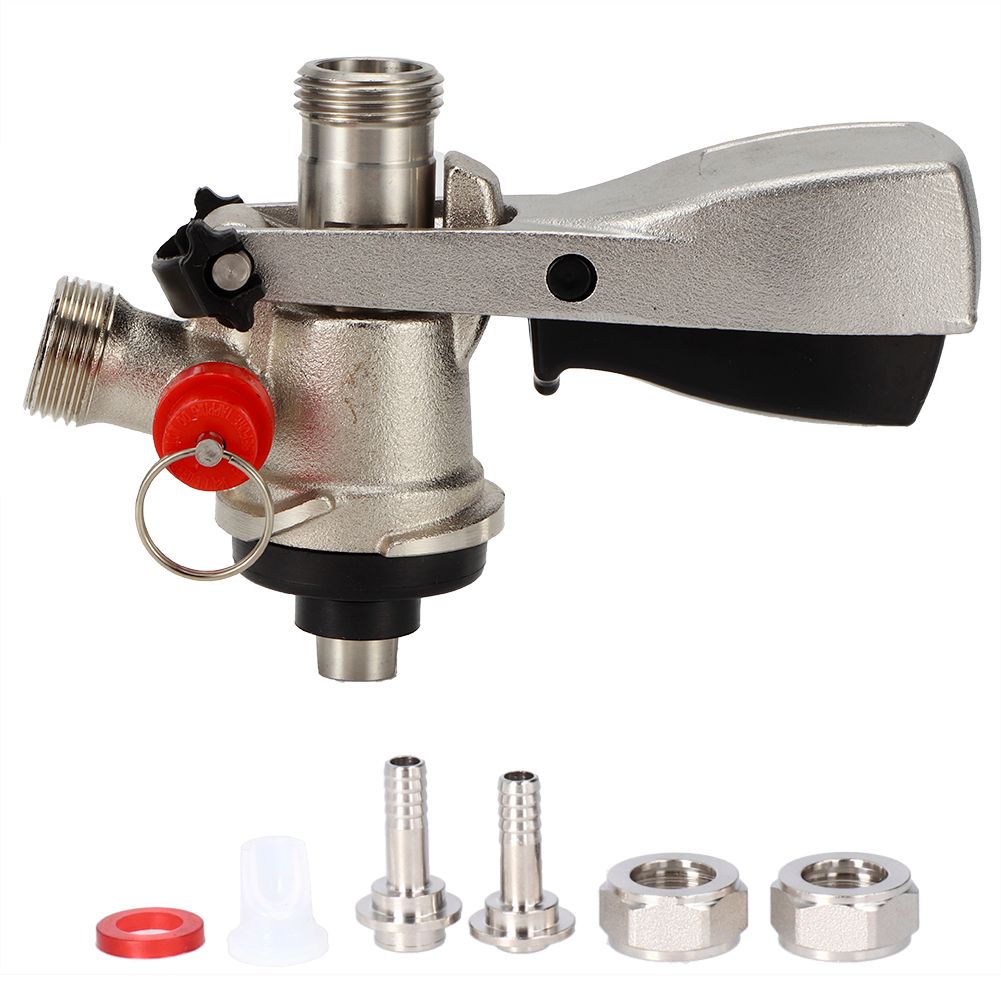 G5/8 S Type Draft Beer Keg Coupler Dispenser with Pressure Relief Valve Home view 2