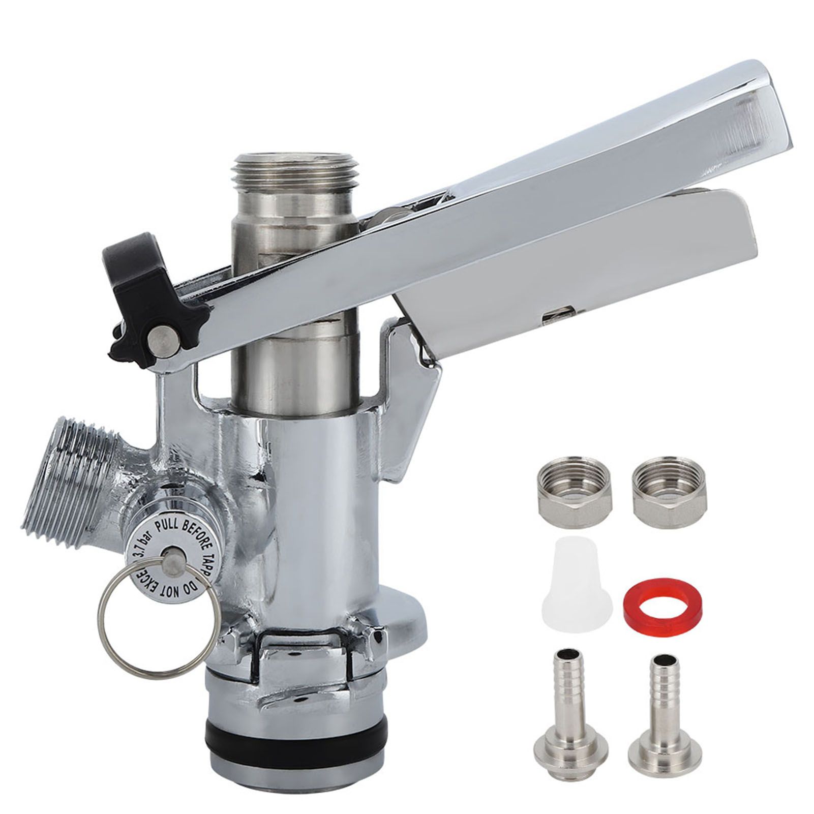G5/8 U Type Stainless Steel Beer Keg Coupler Dispenser Accessory for Home Bar view 2