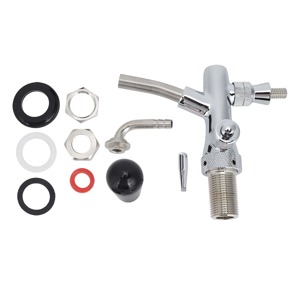 G5/8in Thread Chroming Brass Stainless Steel Adjustable Beer Faucet Tap Beer view 2