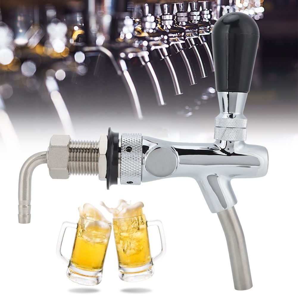 G5/8in Thread Chroming Brass Stainless Steel Adjustable Beer Faucet Tap Beer view 10