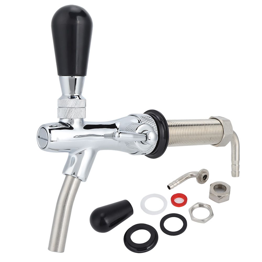 G5/8in Thread Long Shank Adjustable Draft Beer Faucet Tap Dispenser Wine Tools view 2