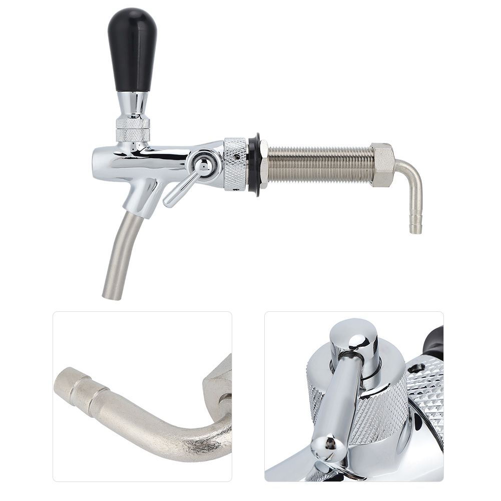 G5/8in Thread Long Shank Adjustable Draft Beer Faucet Tap Dispenser Wine Tools view 4