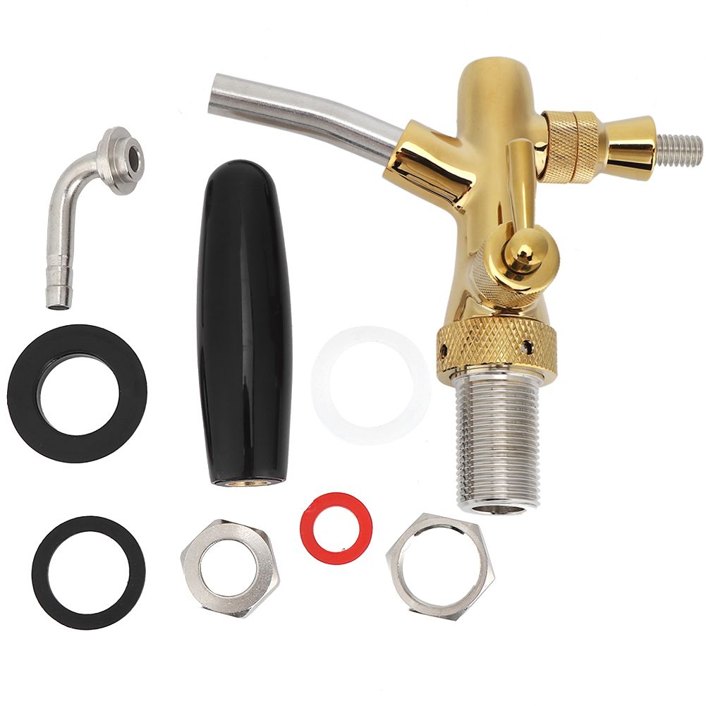 G5/8 Thread Adjustable Beer Tap Faucet Brass Stainless Steel Equipment for view 2